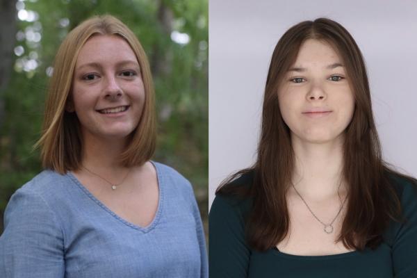 William & Mary Beckman Scholars Jenna Jablonski and Sarah Foster